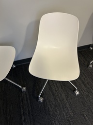[#B13-166] White Rolling chairs