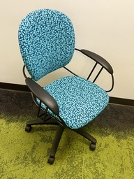 [#B13-10] Task Chair - blue and black Uno