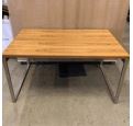 [#C19-113] 29-1/4X72X36 TABLE DESK, BRUSH CHROME FRAME