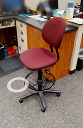 [#B12-13] Red Task Stool