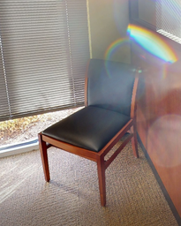 [#B9-5] Black side chair w/o arms