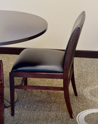 [#B9-14] black side chair no arms