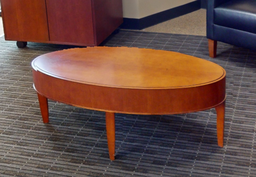 [#C3-13] Oval coffee table, wood
