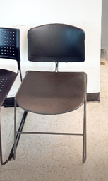 [#B8-7] Side chair no arms, blk
