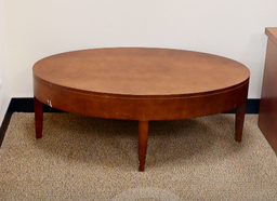 [#C3-8] Oval coffee table, wood