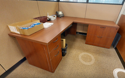 [#E6-5] 5D L-shaped desk