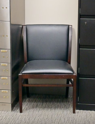 [#B9-5] Black guest chair no arms