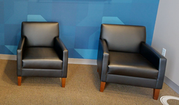 [#B12-5] Black lounge chair