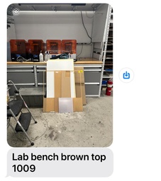 [#E4-1009] Lab bench (brown)