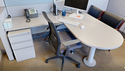 [#E6-7] L-shaped desk (not freestanding)