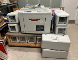 [#H13-1] Risograph (model: EZ591U) with manual and stand, ink storage rack, Type E Ink Cartridges