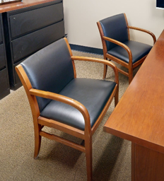 [#B9-3] Black guest chair with arms