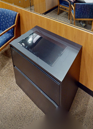 [#D6-11] 2D lateral filing cabinet, blk