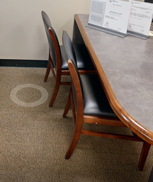 [#B9-7] Navy side chair no arms