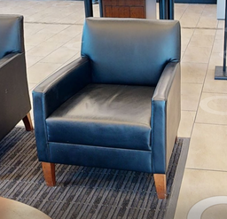 [#B12-6] Black lounge chair