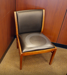 [#B9-7] Black side chair no arms