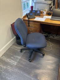 [#B12-3] Blue Task Chair - no arms