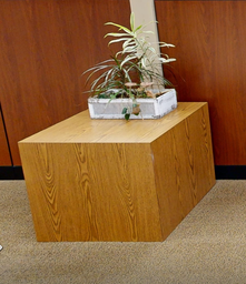 [#C11-16] Cube wood table