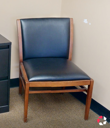 [#B9-9] Black side chair no arms