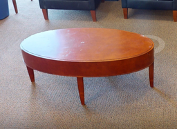 [#C3-13] Oval coffee table, wood