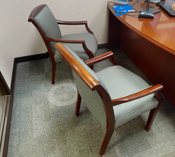 [#B9] Square Pattern Guest Chair