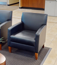 [#B12-6] Black lounge chair