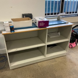 [#D3-179] Grey wooden cupboard 