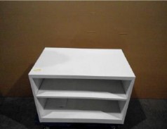 [#D1-Bookcase white] White Bookcase 30x18x21