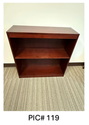 [#D1-119] WOOD BOOKCASE - 2 HIGH