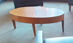 [#C3-10] Oval coffee table, wood