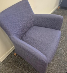 [#B12-31] Blue Lounge Chair