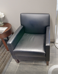 [#B12-5] Black lounge chair