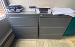 [#D10-7] Common Area Four Drawer Lateral  Grey