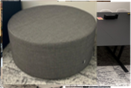 [#B11-3] Round Poof