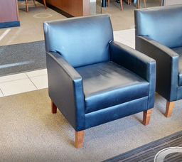 [#B12-9] Black lounge chair