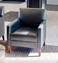 [#B12-4] Black lounge chair