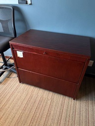 [#D6-47]  2 - DRAWER LATERAL FILE CABINET (WOOD)