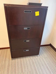 [#D10-52] 4 - DRAWER LATERAL FILE CABINET (WOOD)