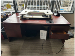 [#E4-63] WOOD DESK 36" X 72"