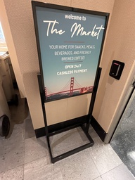 [#J4-249] Black Metal Sign Frame