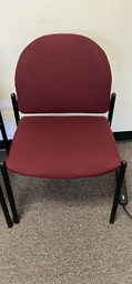 [#B8-9] Red Guest/Side Chairs - No Arms