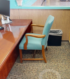 [#B9-5] Blue Guest Chairs