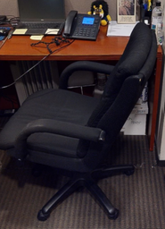 [#B13] Black Task Chair