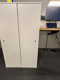[#D22] Tall White Cabinet