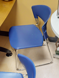 [#B8-6] Blue side chair