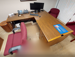 [#E6-17] L Shape Desk 3