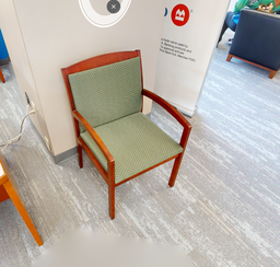 [#B9-14] Green Guest Chair