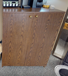 [#D20-15] 2 door wood cabinet