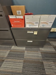 [#D6-41] 36x19x28 2 Drawer Lateral-Grey