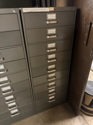 [#D12-15] Metal card catalogues